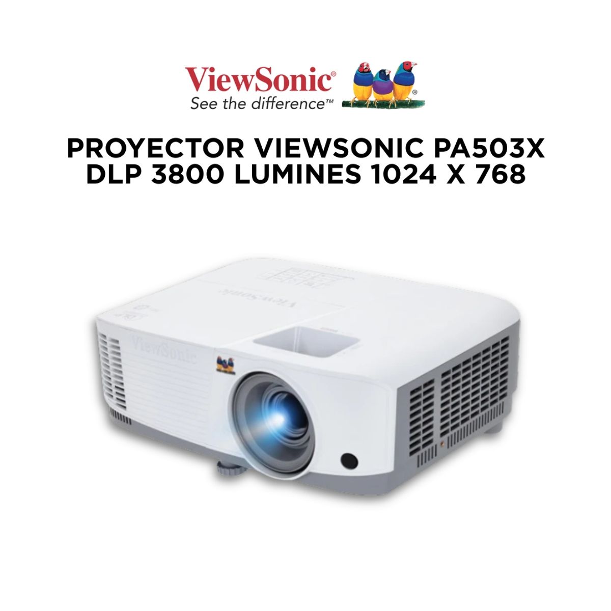 VIEWSONIC - Proyector ViewSonic PA700S DLP SVGA 4500 LUMINES 2 X HDMI 800 X 600