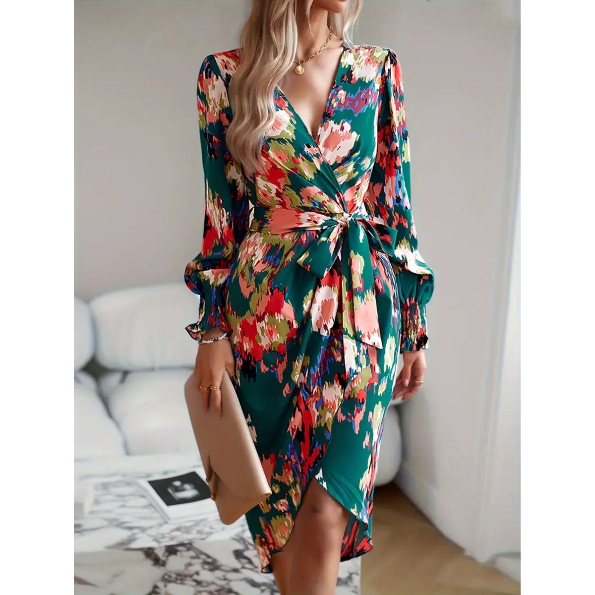 GENERICO - Vestido Domenica- Diseño con lazo