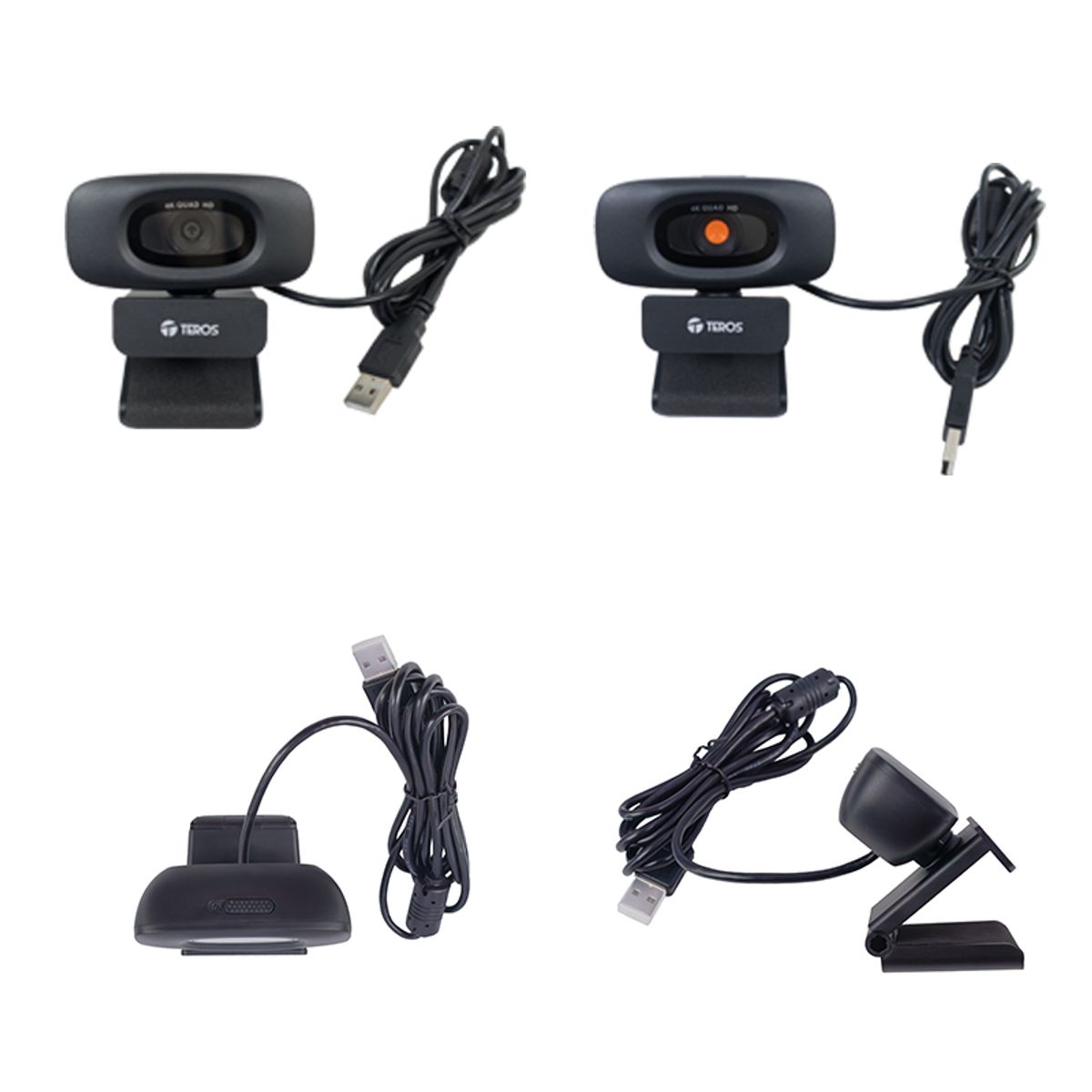 TEROS - WEBCAM TEROS TE-9073N, 4K, MICRÓFONO INCORPORADO, USB 2.0