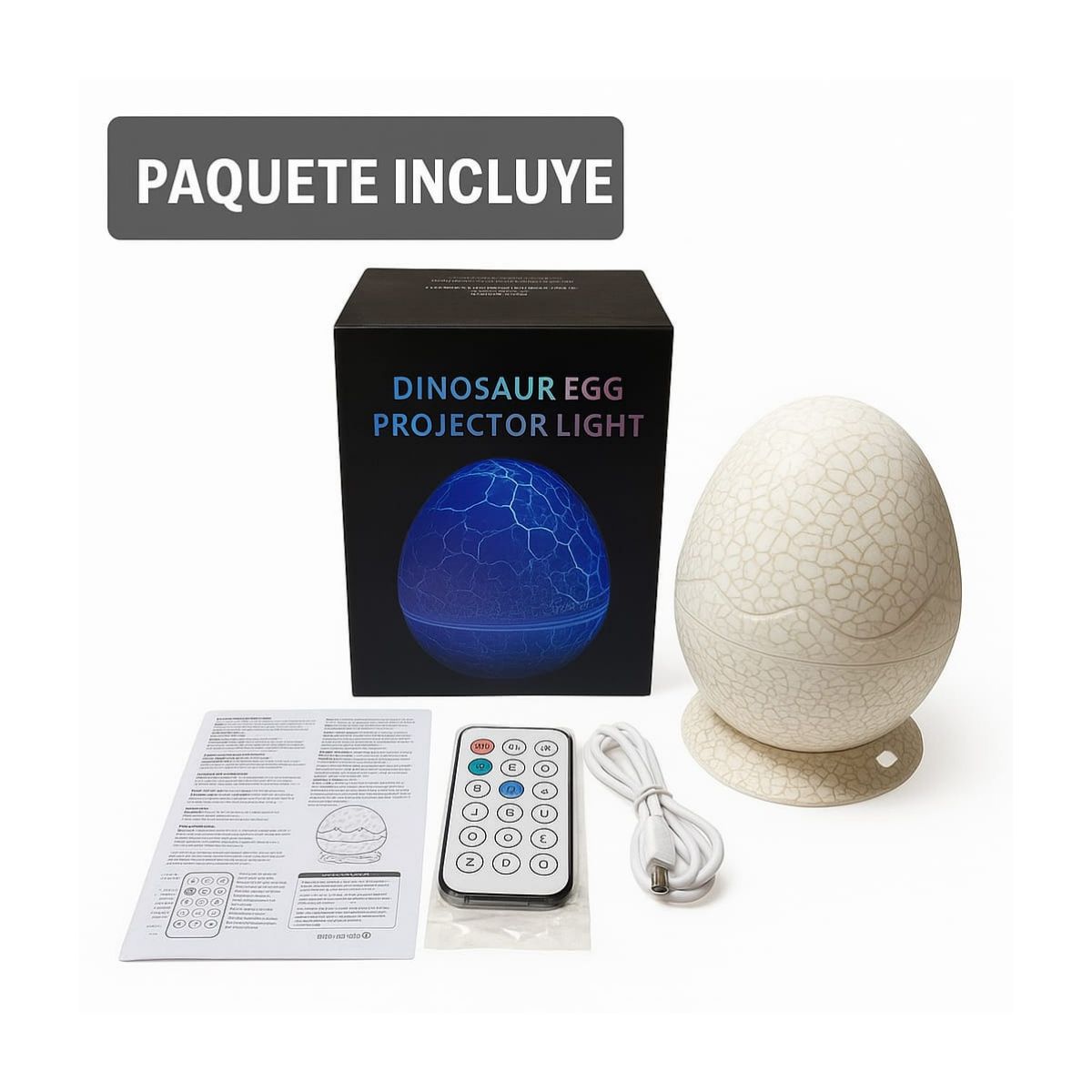 GENERICO - Lámpara Proyector De Galaxia Huevo De Dinosaurio