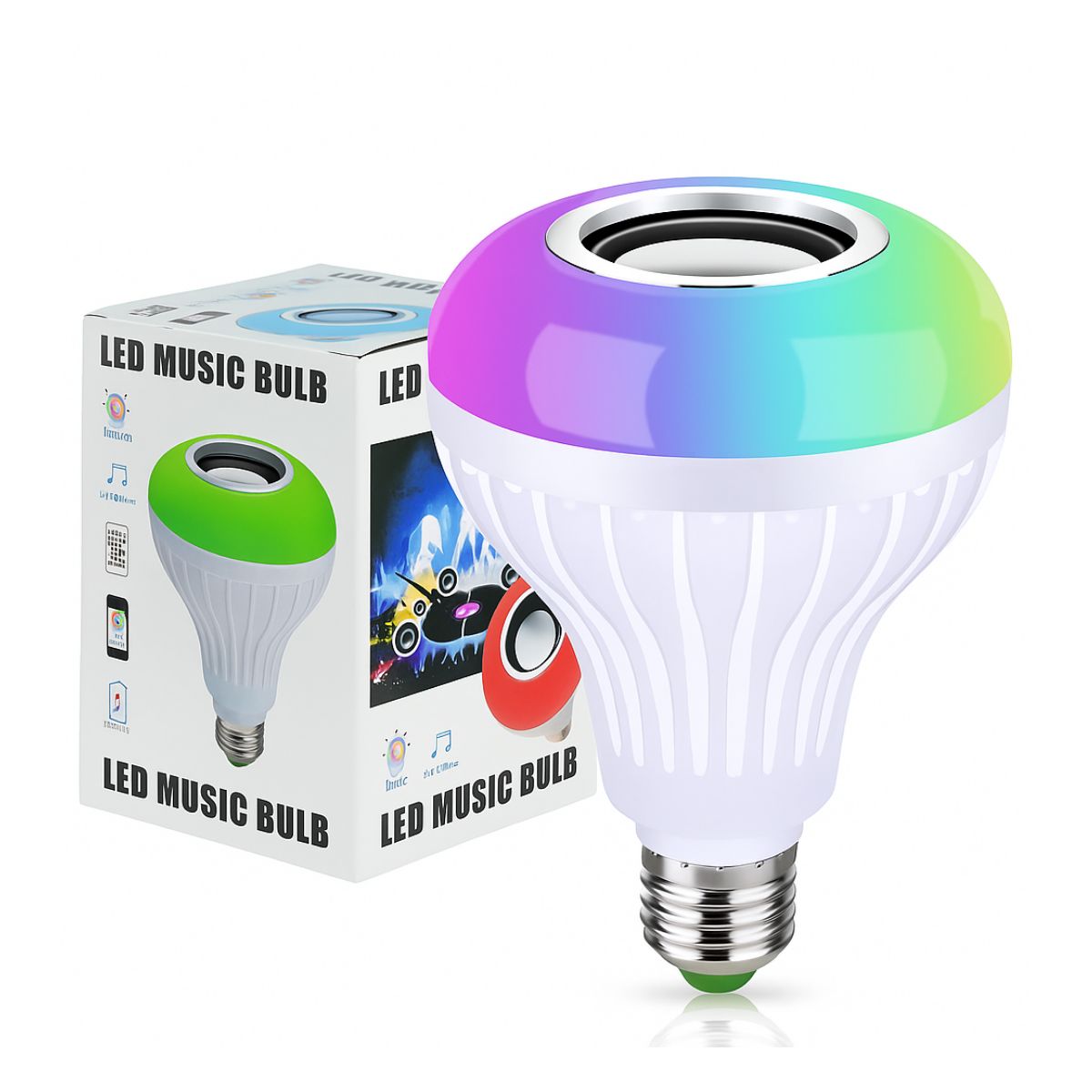 GENERICO - Foco Led Parlante Bluetooth con control