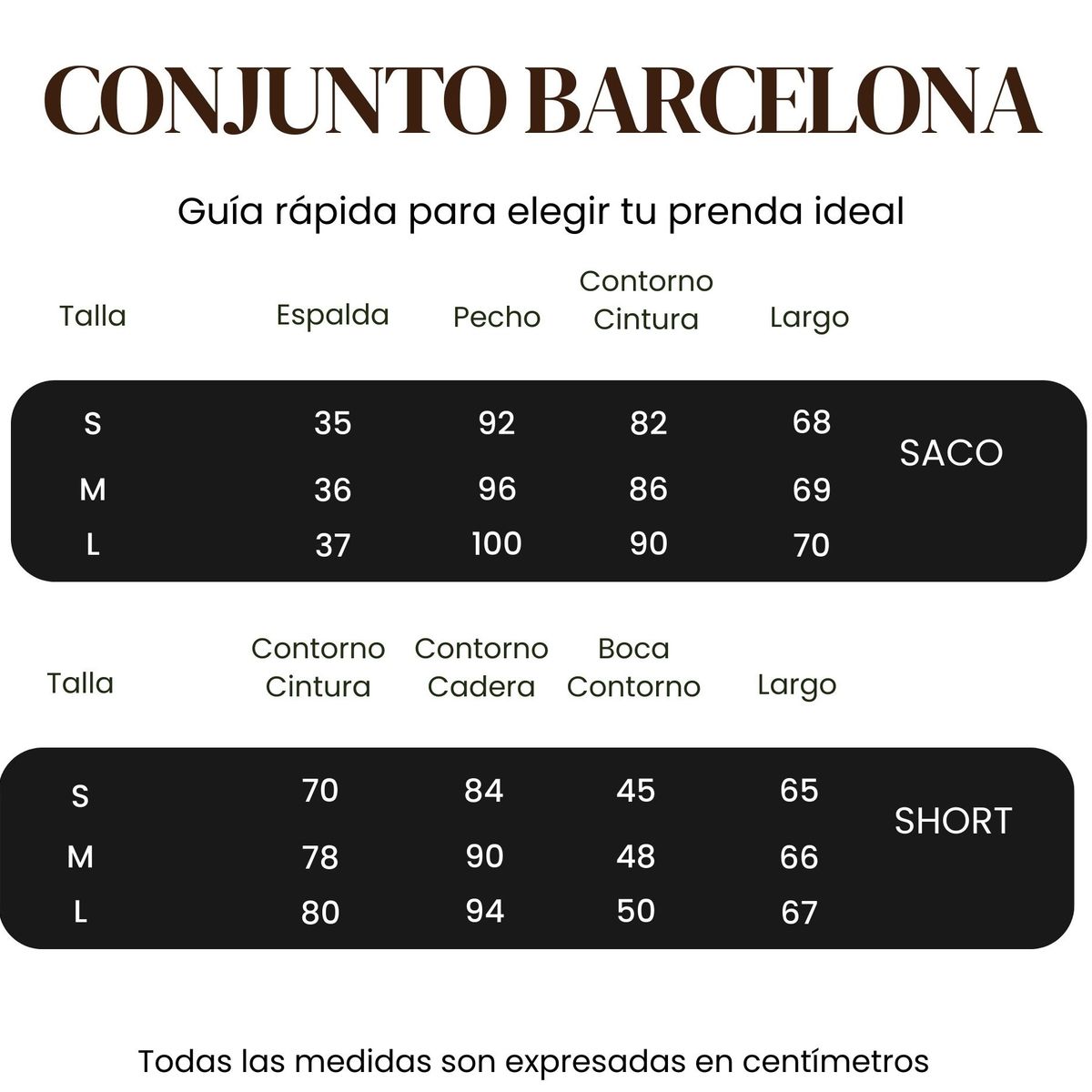 AMARELLY - CONJUNTO PARA DAMA BARCELONA