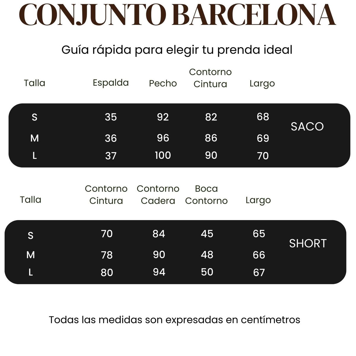 AMARELLY - CONJUNTO PARA DAMA BARCELONA