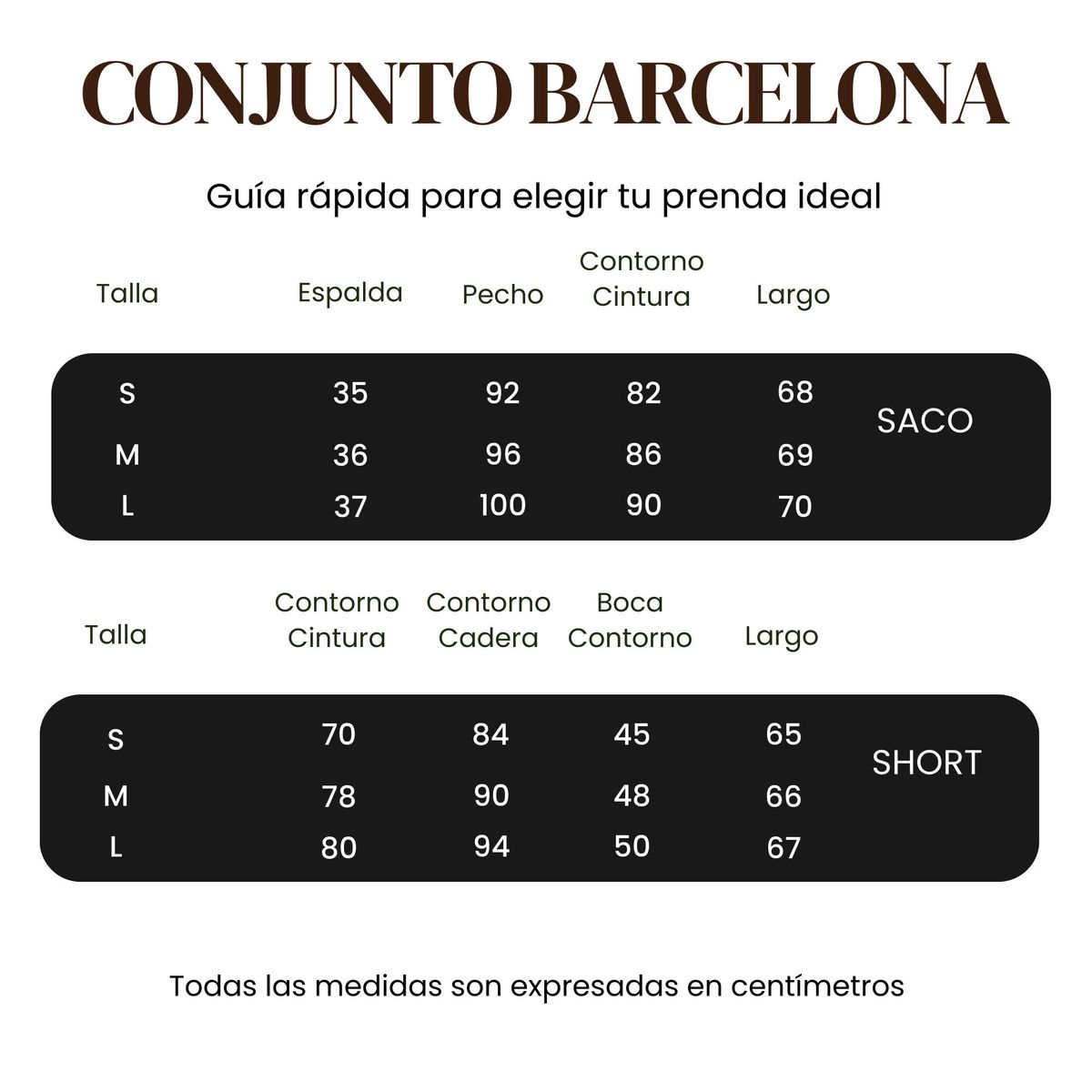 AMARELLY - CONJUNTO PARA DAMA BARCELONA