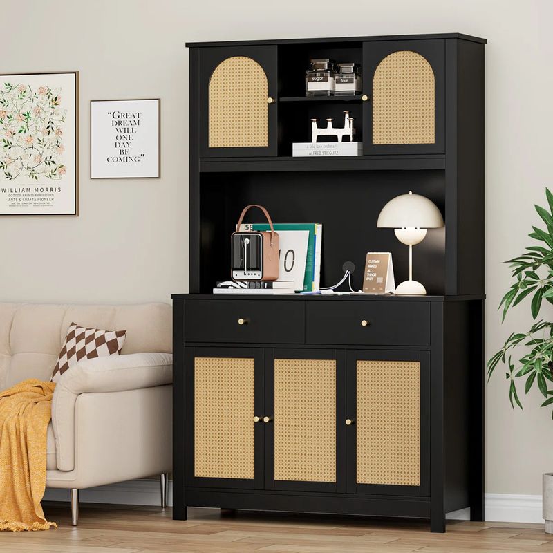 R&R MUEBLES - Mueble de Cocina Makabe Negro R&R MUEBLES