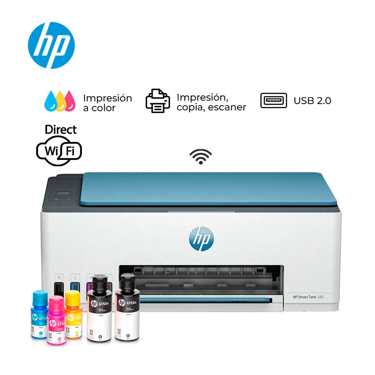 EPSON - IMPRESORA MULTIFUNCIONAL DE TINTA HP SMART TANK 585