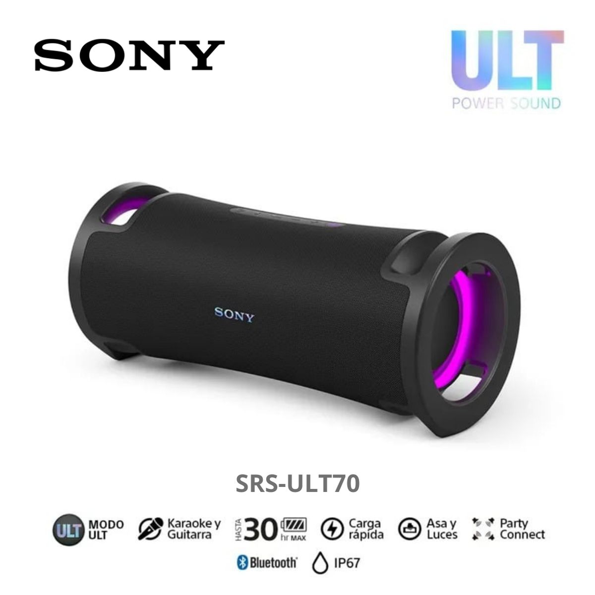 SONY - Parlante Bluetooth SONY SRS-ULT70 Portátil ULT FIELD 7