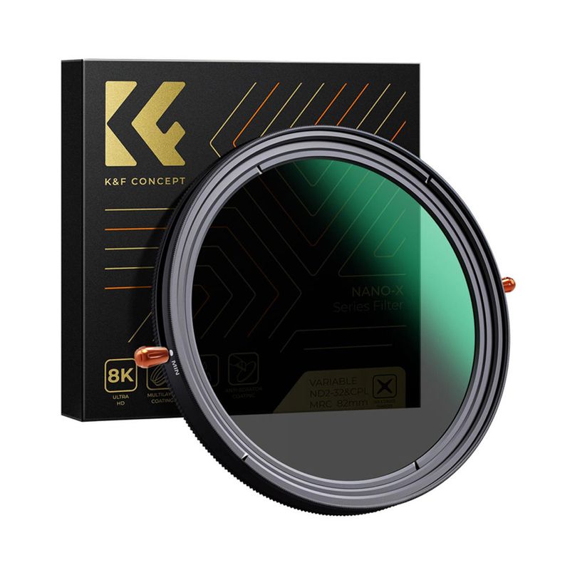 K&F CONCEPT - Filtro K&F Concept Variable ND2-32 + CPL Polarizador 55mm - KF011321v1