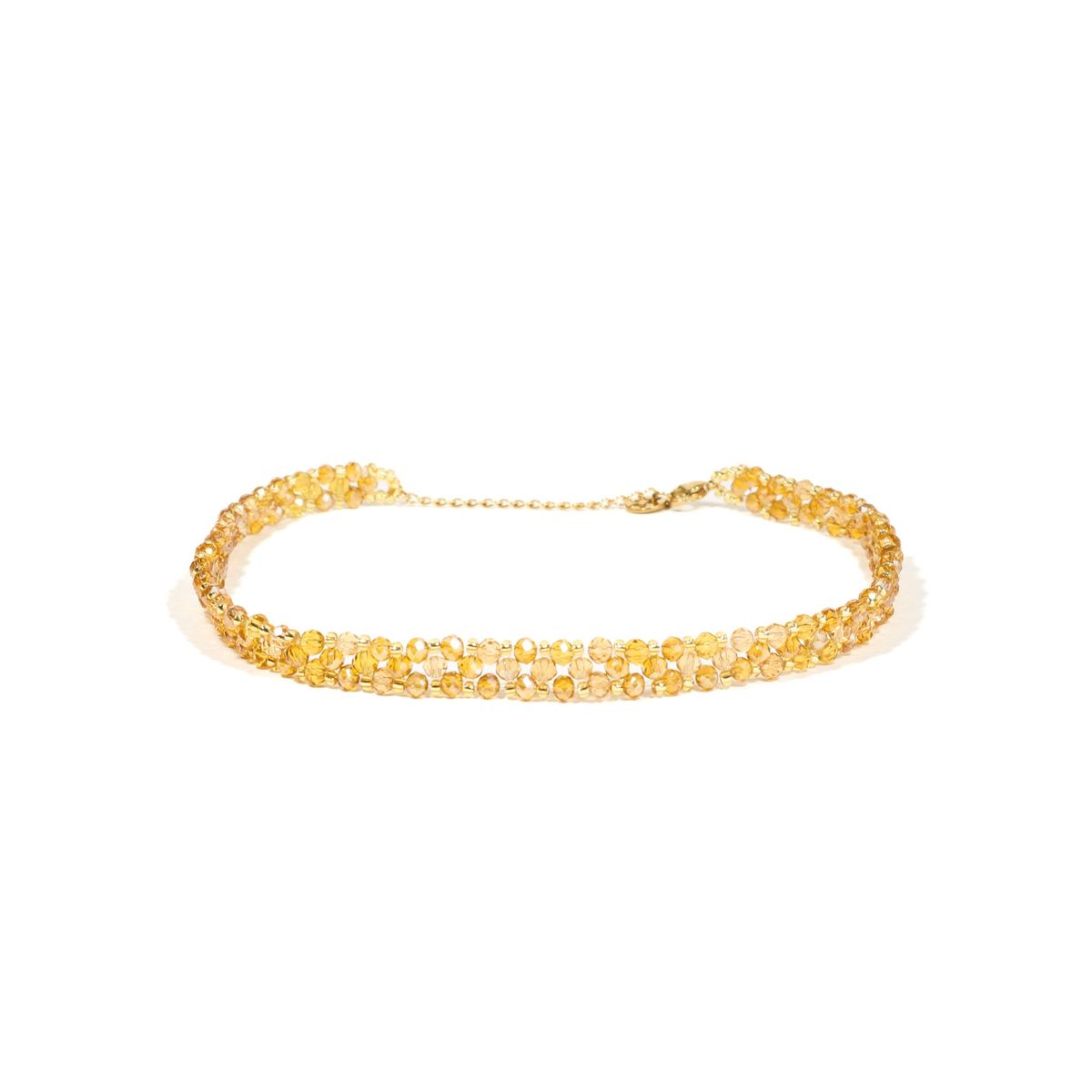 SAMANTHA PINTO HANDMADE ACCESSORIES - Collar Esmeralda Slim Dorado