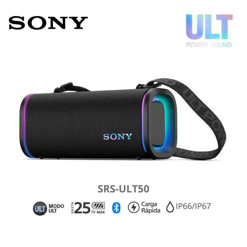 SONY - Parlante Bluetooth SONY SRS-ULT50 Portátil ULT FIELD 5 Negro