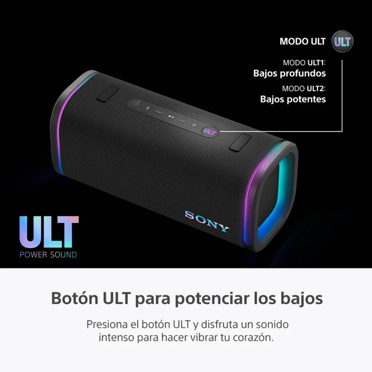 SONY - Parlante Bluetooth SONY SRS-ULT50 Portátil ULT FIELD 5 Negro