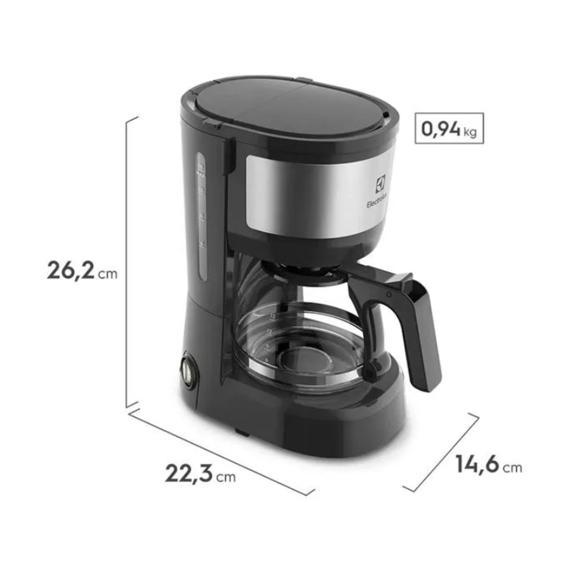 ELECTROLUX - Cafetera Automatica Inoxidable 15 Tazas expresso ECM10 Electrolux