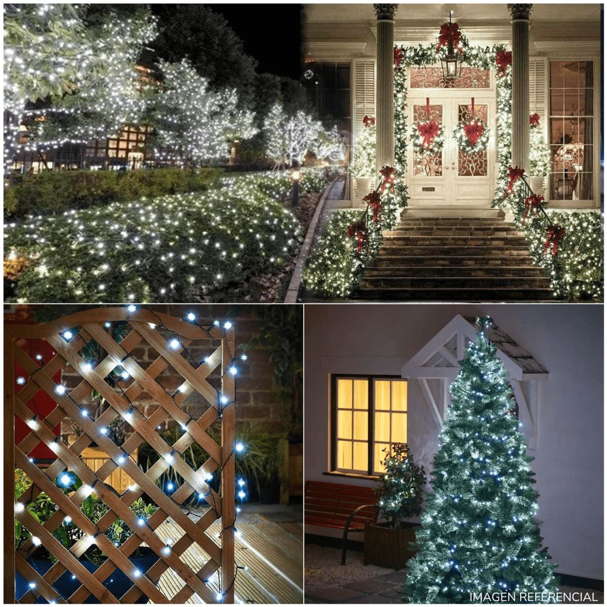 INSPIRA - Tira de 100 Luces LED Navideñas Luces Blancas