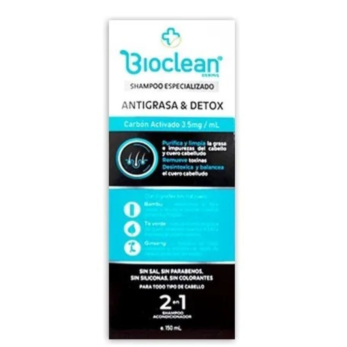 BIOCLEAN - SHAMPOO ESPECIALIZADO ANTIGRASA & DETOX 150ML - BOICLEAN