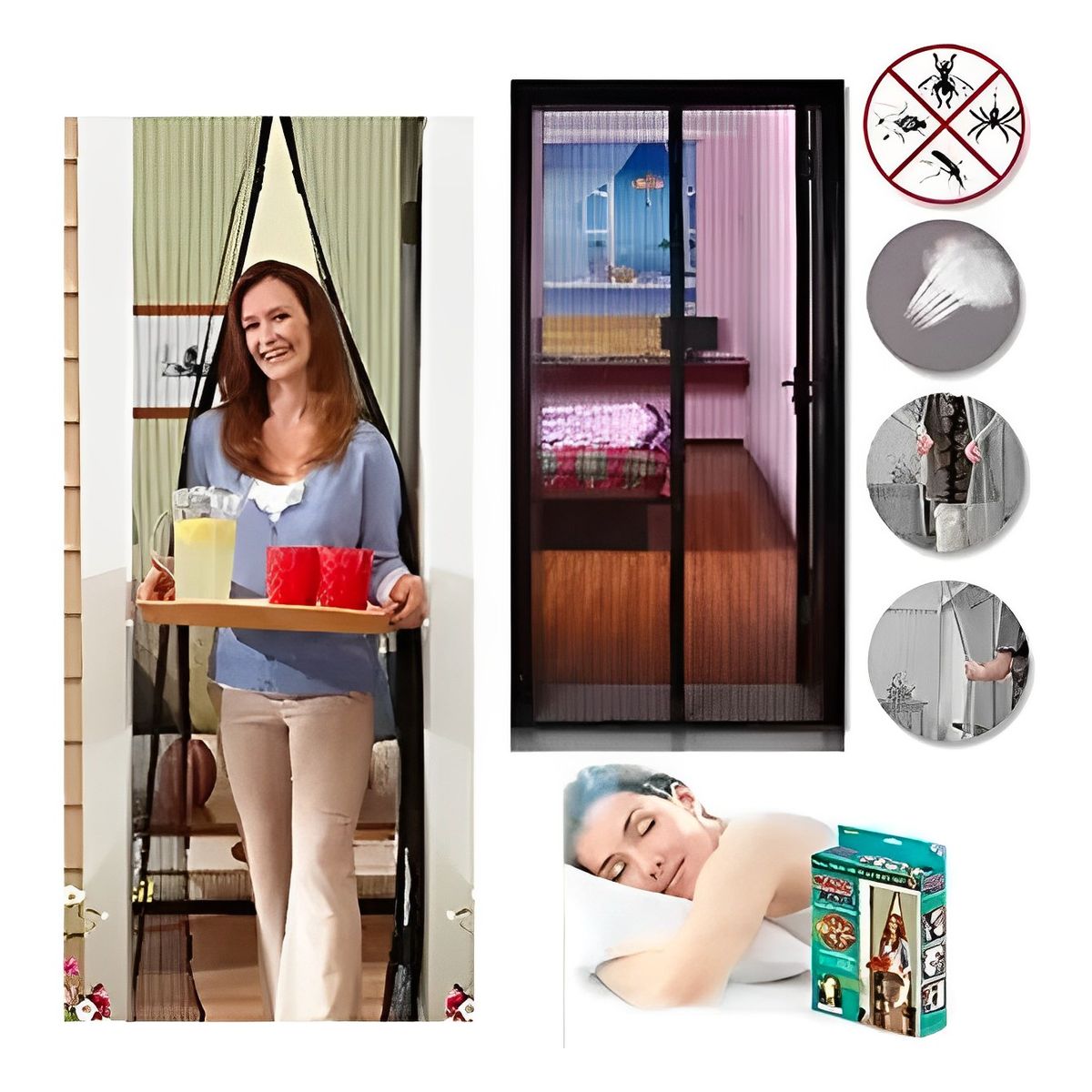 INSPIRA - Cortina de Malla Magnética Anti Mosquitos