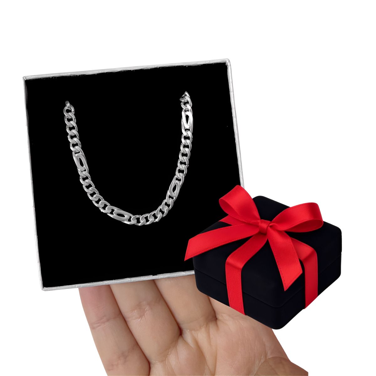 GENERICO - Cadena Collar Hombre Lomo Mónaco Joya Plata 950 Regalo Novio Papá