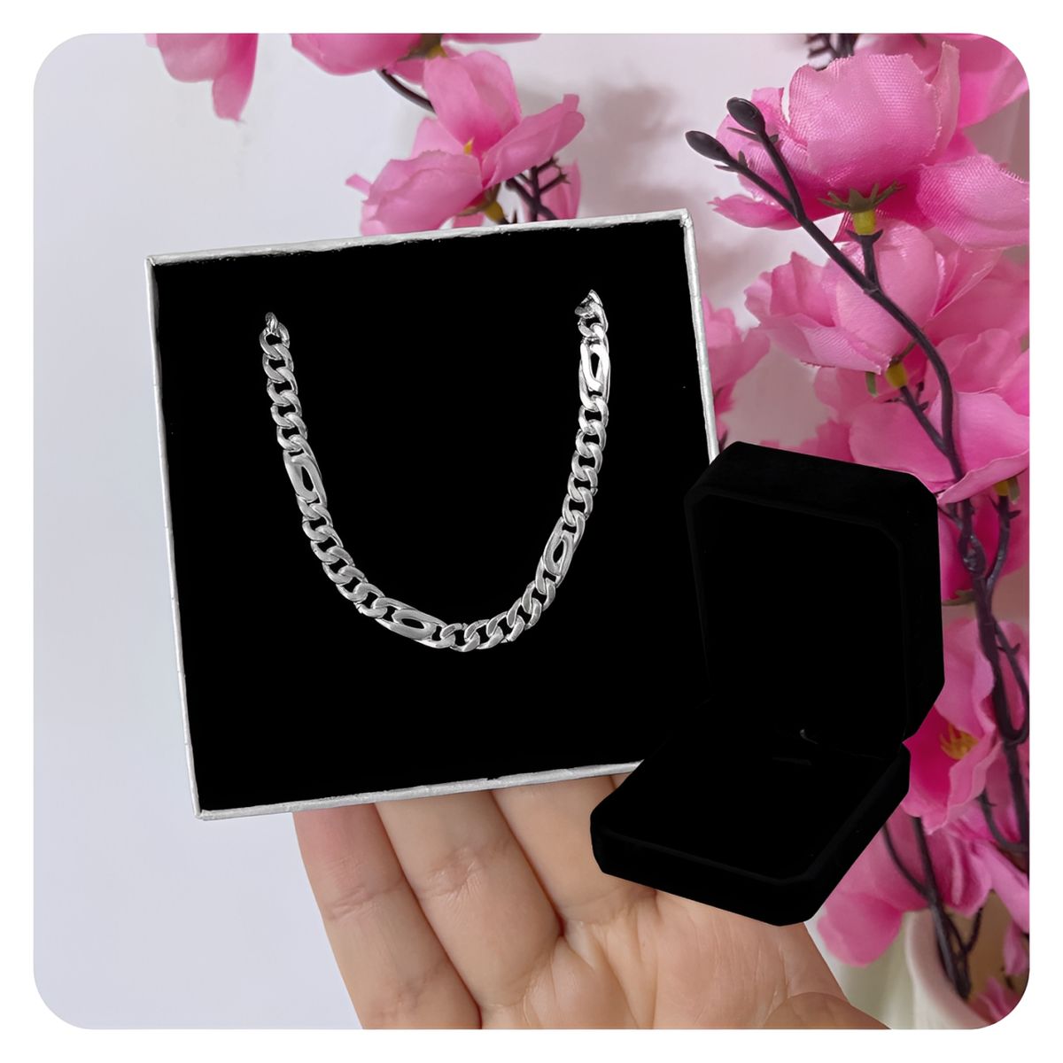 GENERICO - Cadena Collar Hombre Lomo Mónaco Joya Plata 950 Regalo Novio Papá