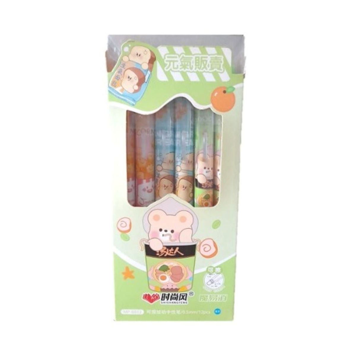 GENERICO - LAPICEROS BORRABLES OSO X12 UNIDADES VERDE