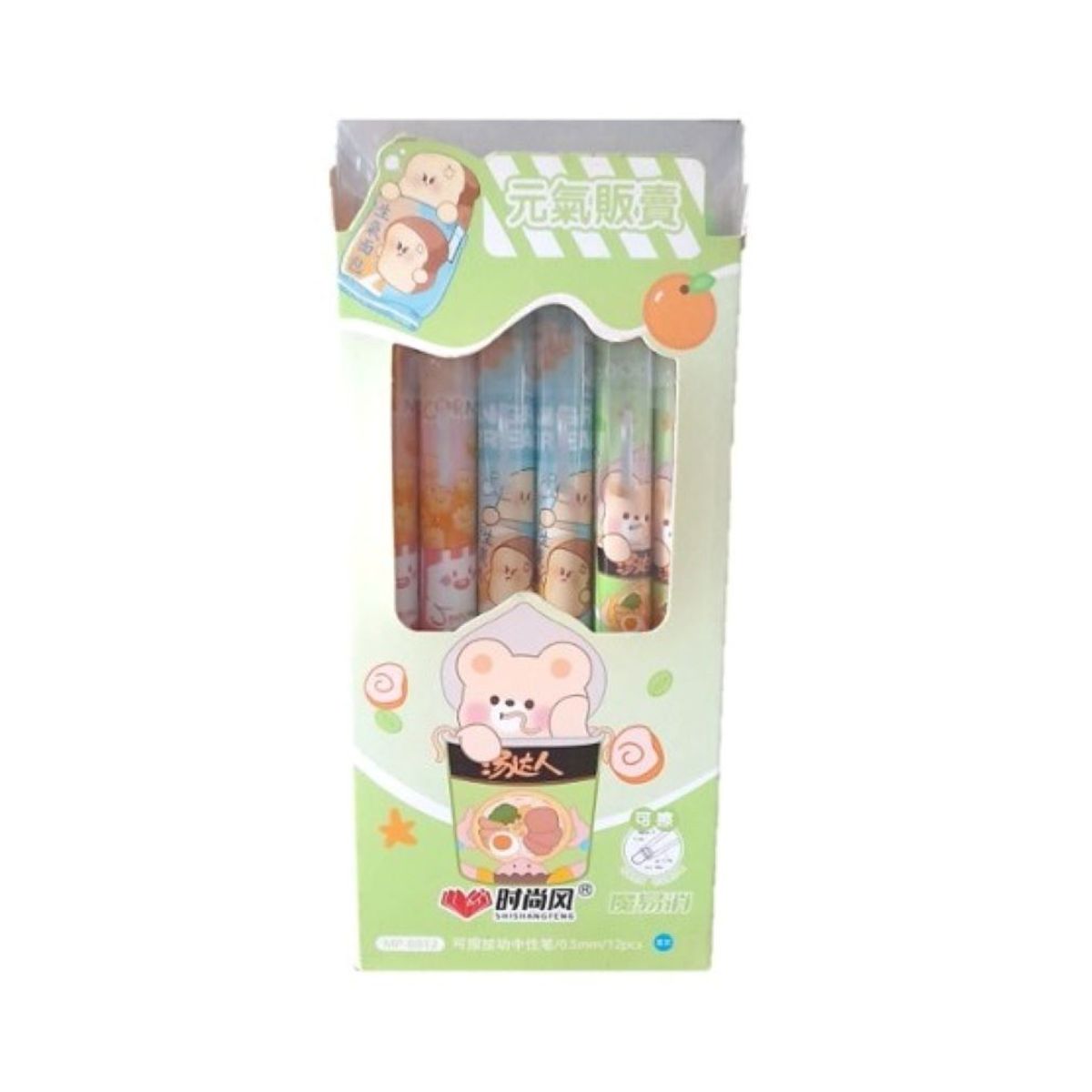 GENERICO - LAPICEROS BORRABLES OSO X12 UNIDADES VERDE