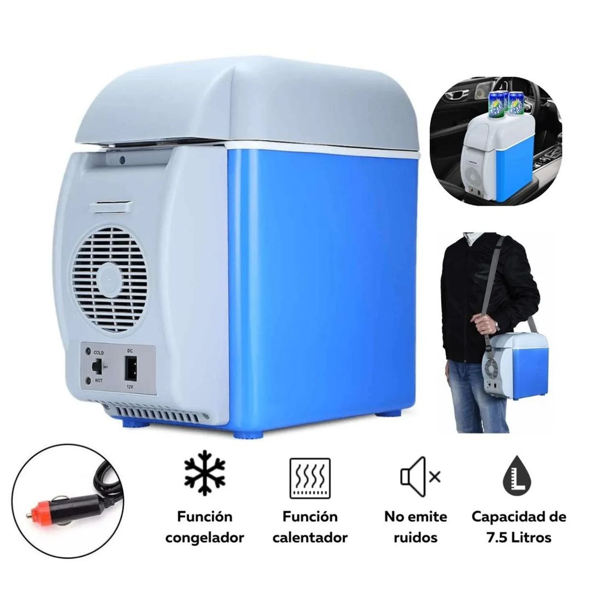 OEM - Refrigerador y Calentador 2 en 1 Portátil de 7.5L