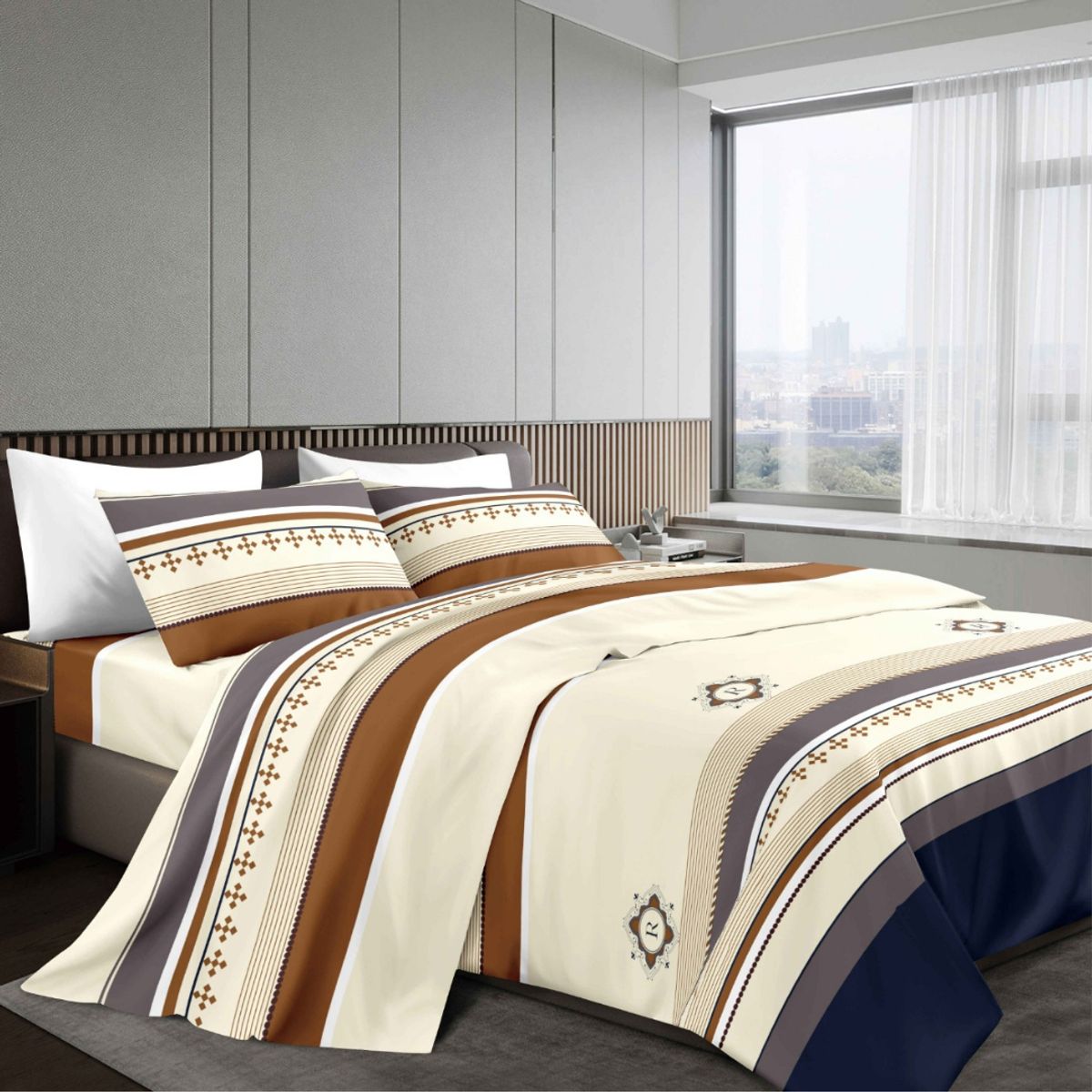 GOLDSUN - JUEGO DE SÁBANAS GOLDSUN QUEEN