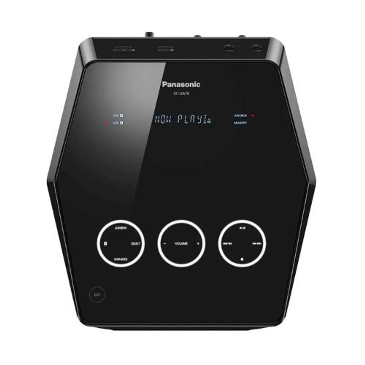 PANASONIC - Equipo de Sonido Panasonic SC-UA70PU-K One Box 1700 Watts RMS - Negro