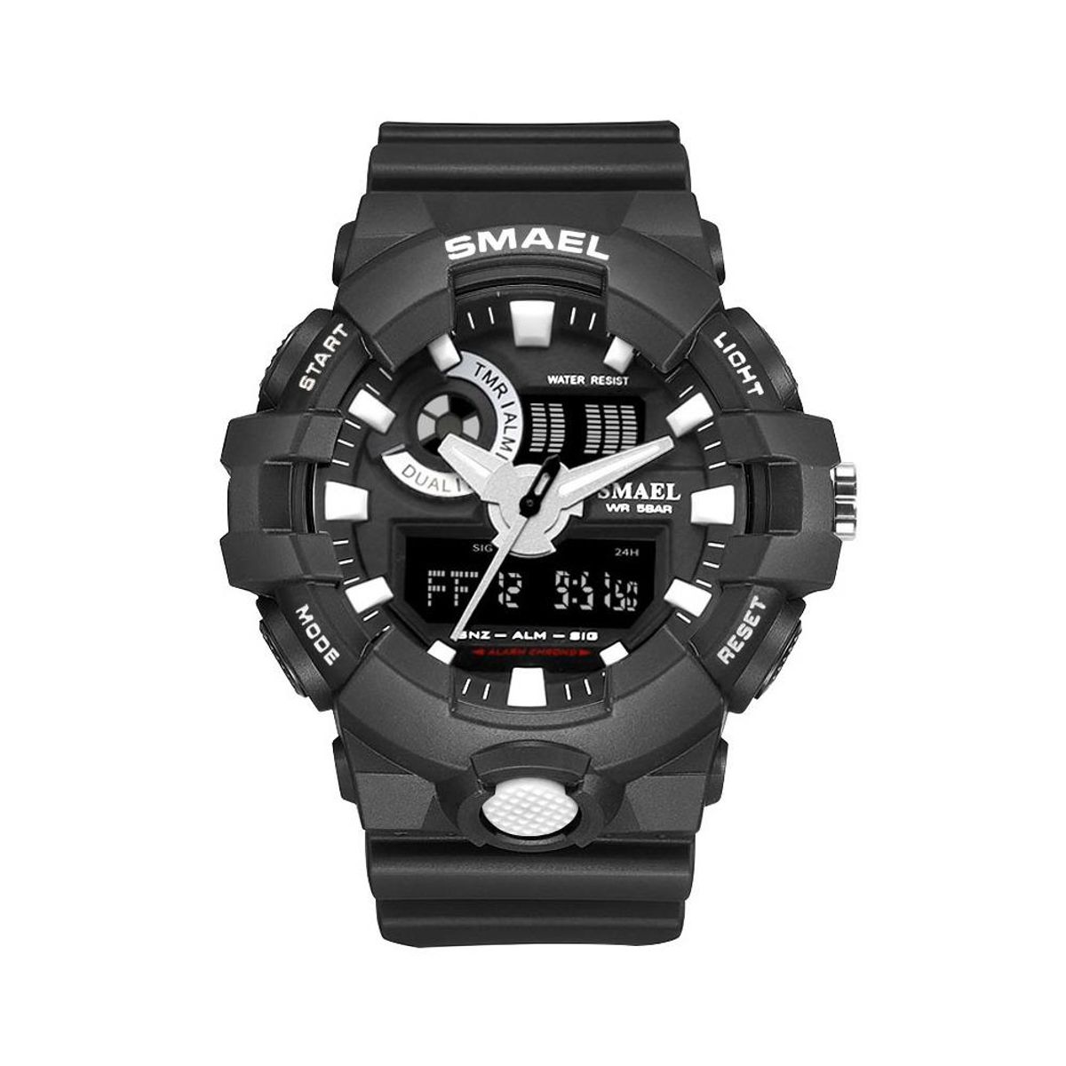 SMAEL - Reloj Smael 1642 Correa Silicona Dual Time