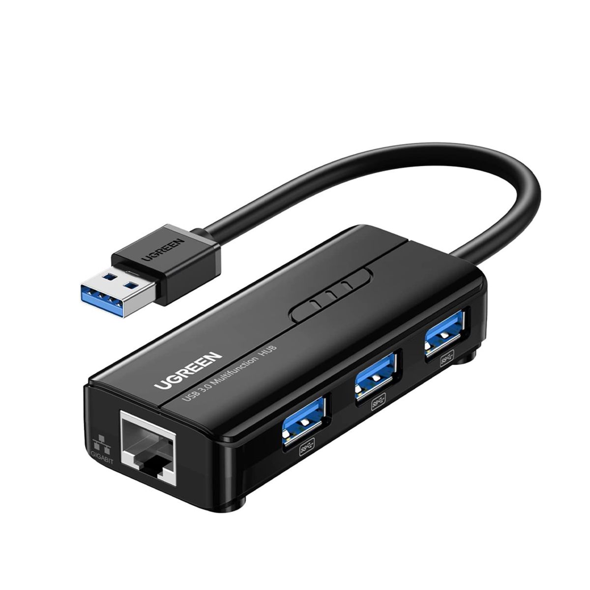 UGREEN - Hub Ethernet 3.0 4 en 1 USB 3.0x3  RJ45x1 Ugreen