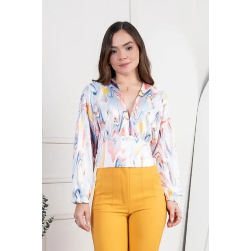 NANCY'S COLLECTION - Blusa Manga Larga Mujer Nancys Collection