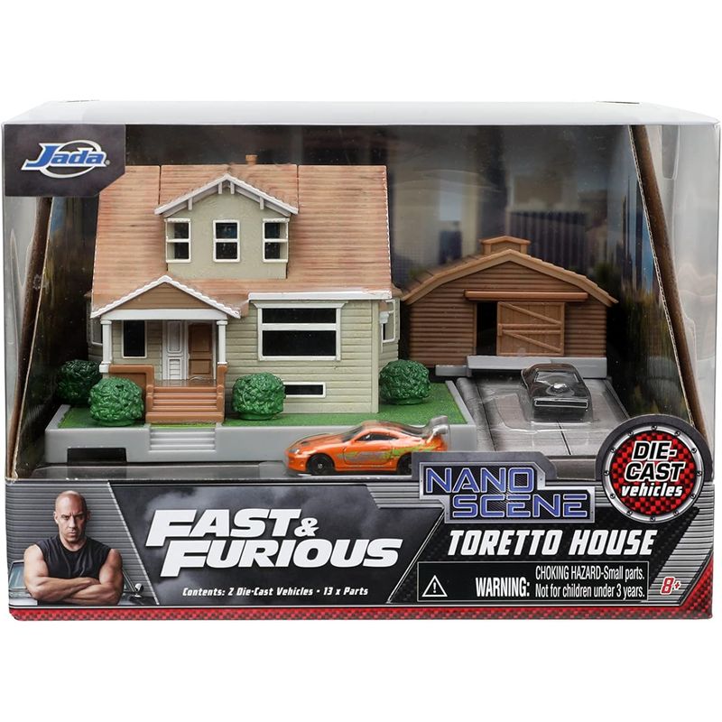 JADA TOYS - Escala Diorama - Rapidos y Furiosos - Jada Toys - Toretto House - Casa de Toretto - FAST & FURIOUS