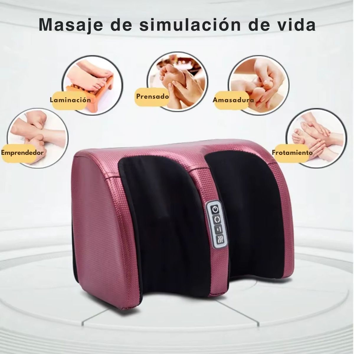 GENERICO - Masajeador Shiatsu de Pies y Pantorrillas con Calor y Ajuste
