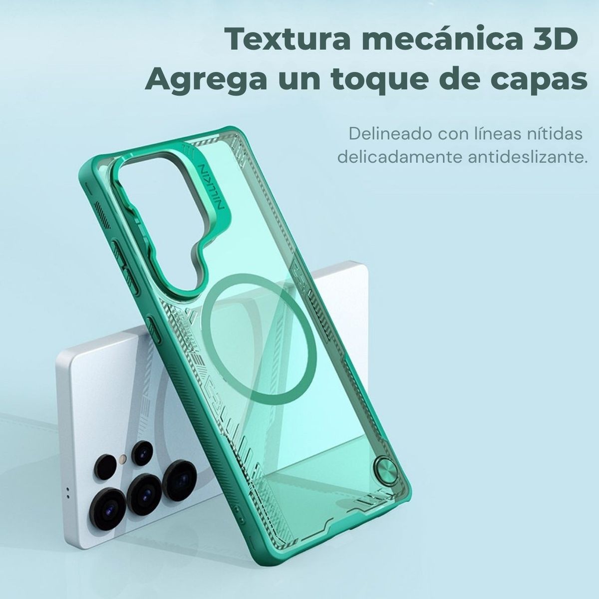 NILLKIN - Funda Nillkin Iceblade CamProp Lens Green - Galaxy S25 Ultra MagSafe