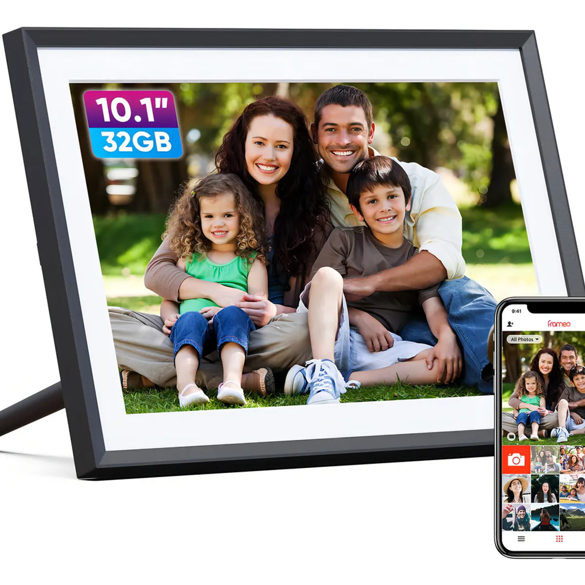 U BUY - Marco De Foto Digital Inteligente 10 Con Parlante Y App