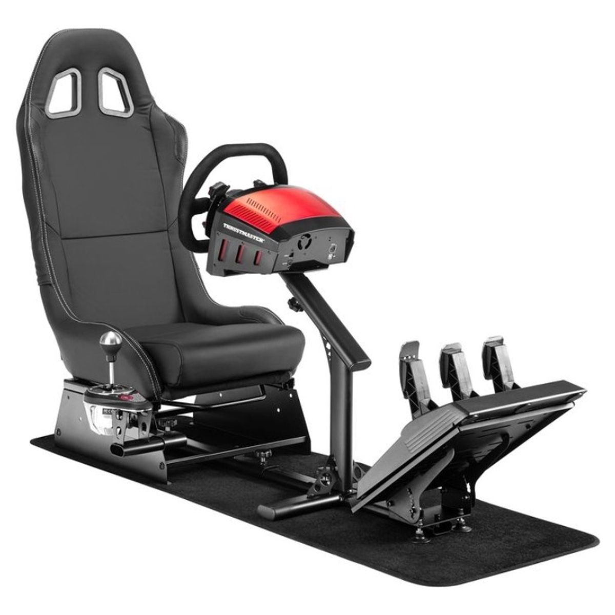 EASY FIT - Simulador Gamer Cockpit Negro Volante Thrustmaster