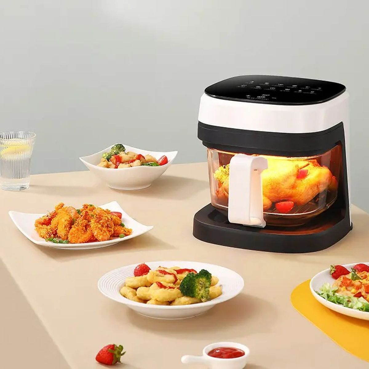 U BUY - Freidora Aire Sin Aceite 78 Litros 2000w Air Fryer Cocina