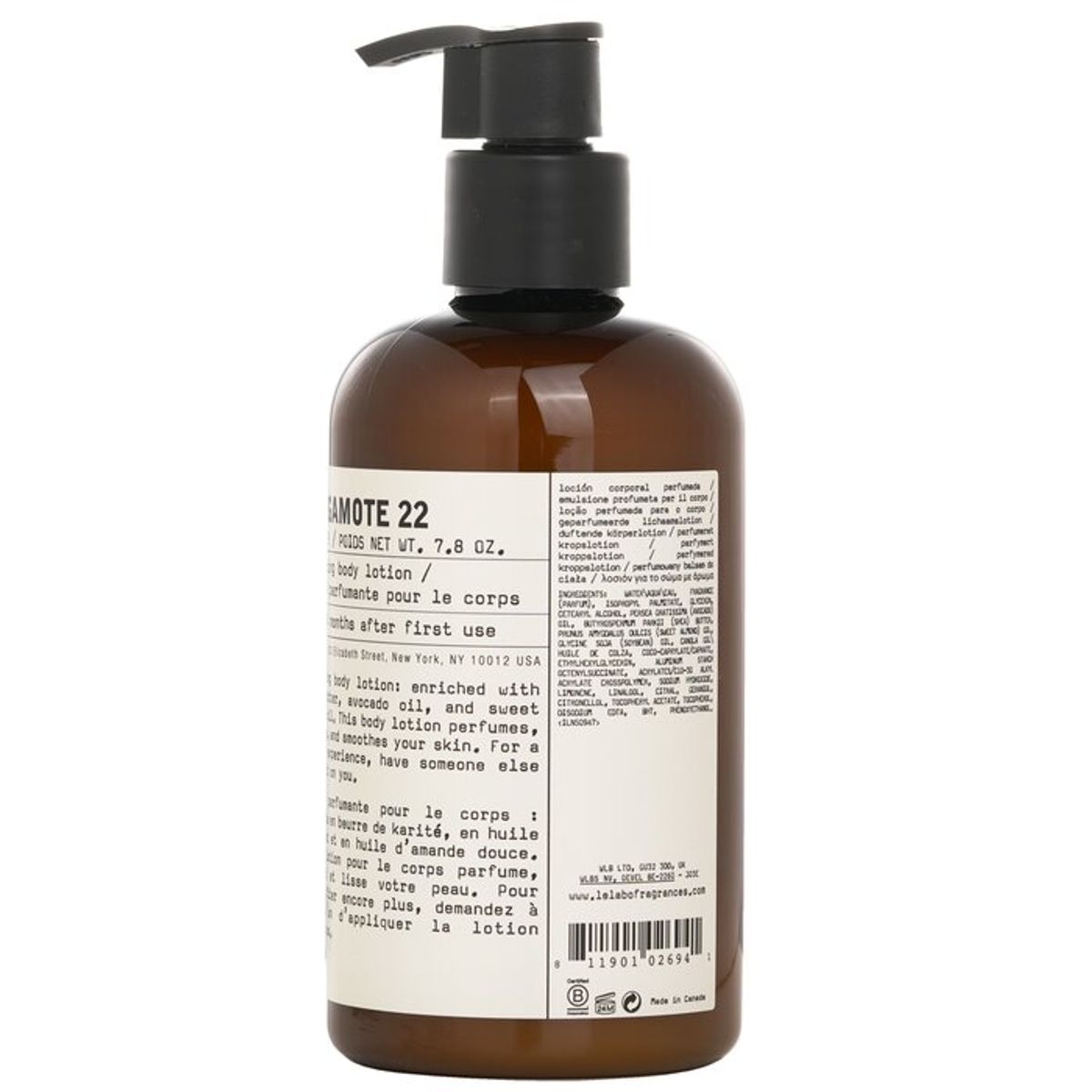 LE LABO - Bergamote 22 Loción Corporal 237ml Le Labo