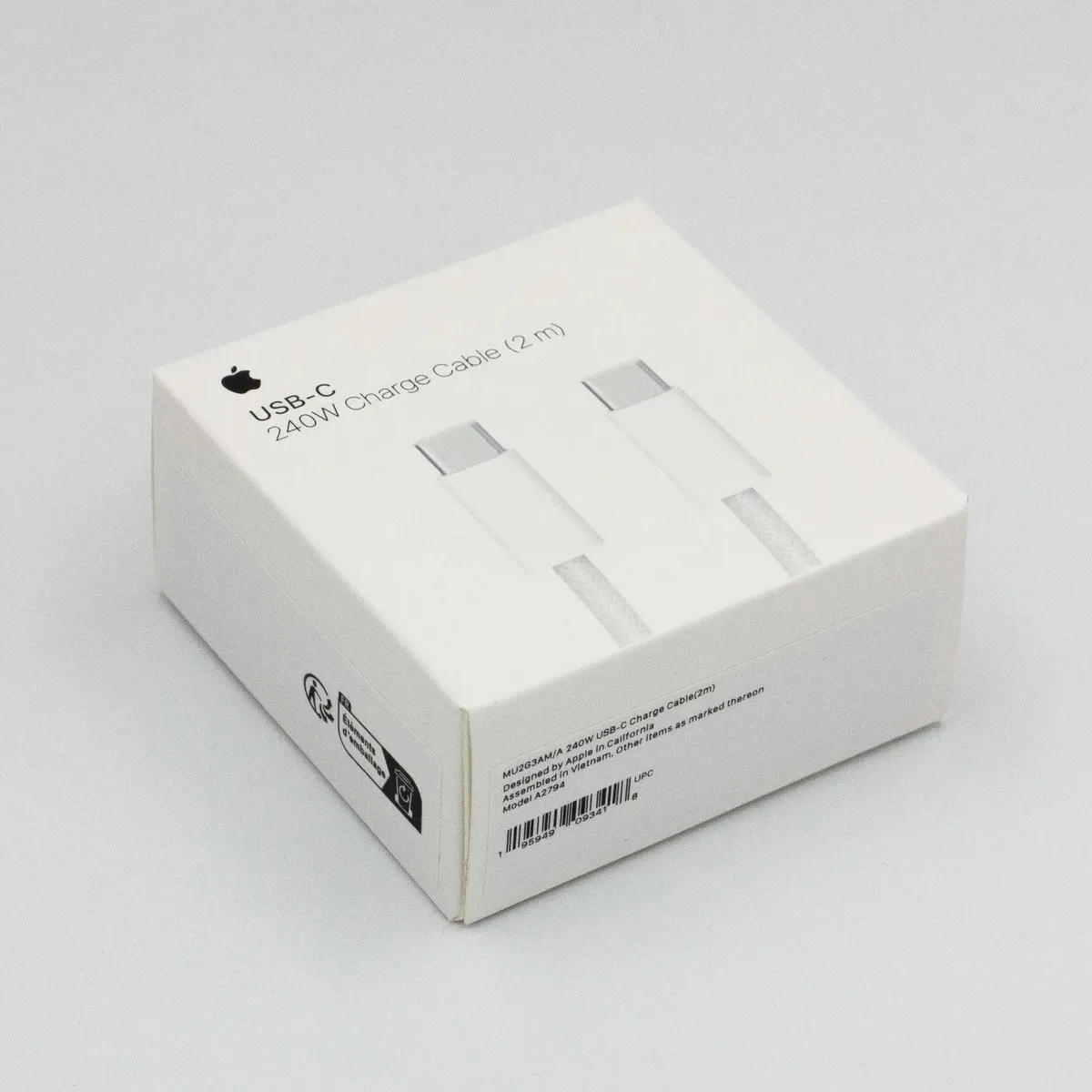 APPLE - Cable USB-C 2 metros 240W Apple de iPhone, Macbook, iPad