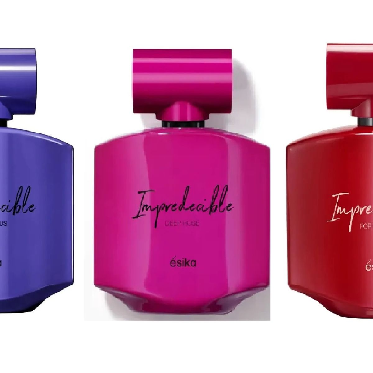 ESIKA - trio Impredecible - Mysterious - Deep Rose- Esika