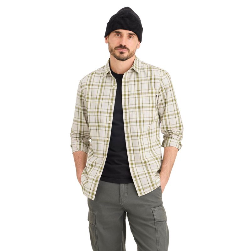 DOCKERS - Camisa Hombre Ultimate LS Slim Fit Beige Dockers