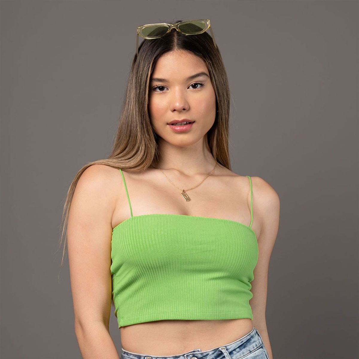 GENERICO - Crop basic Emma Lynch verde