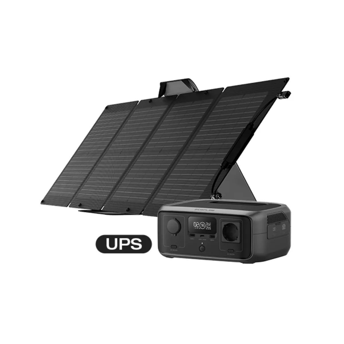 ECOFLOW - Combo River 3 (UPS) EU + Panel Solar Portátil 110W