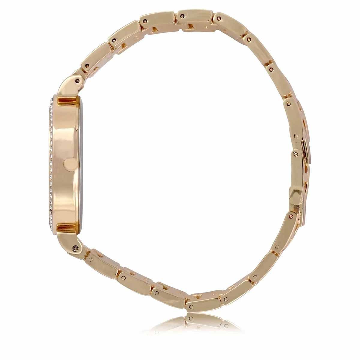 DISNEY - Reloj Mujer Disney Edición 100 Años Analógico Cristales Dorado MK48254