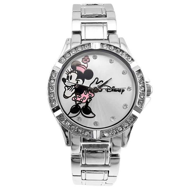 DISNEY - Reloj Mujer Disney Minnie Mouse Analógico Elegante Cristales MK2021