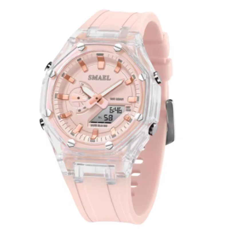 SMAEL - Reloj Deportivo Mujer Analógico resistente al agua 8088