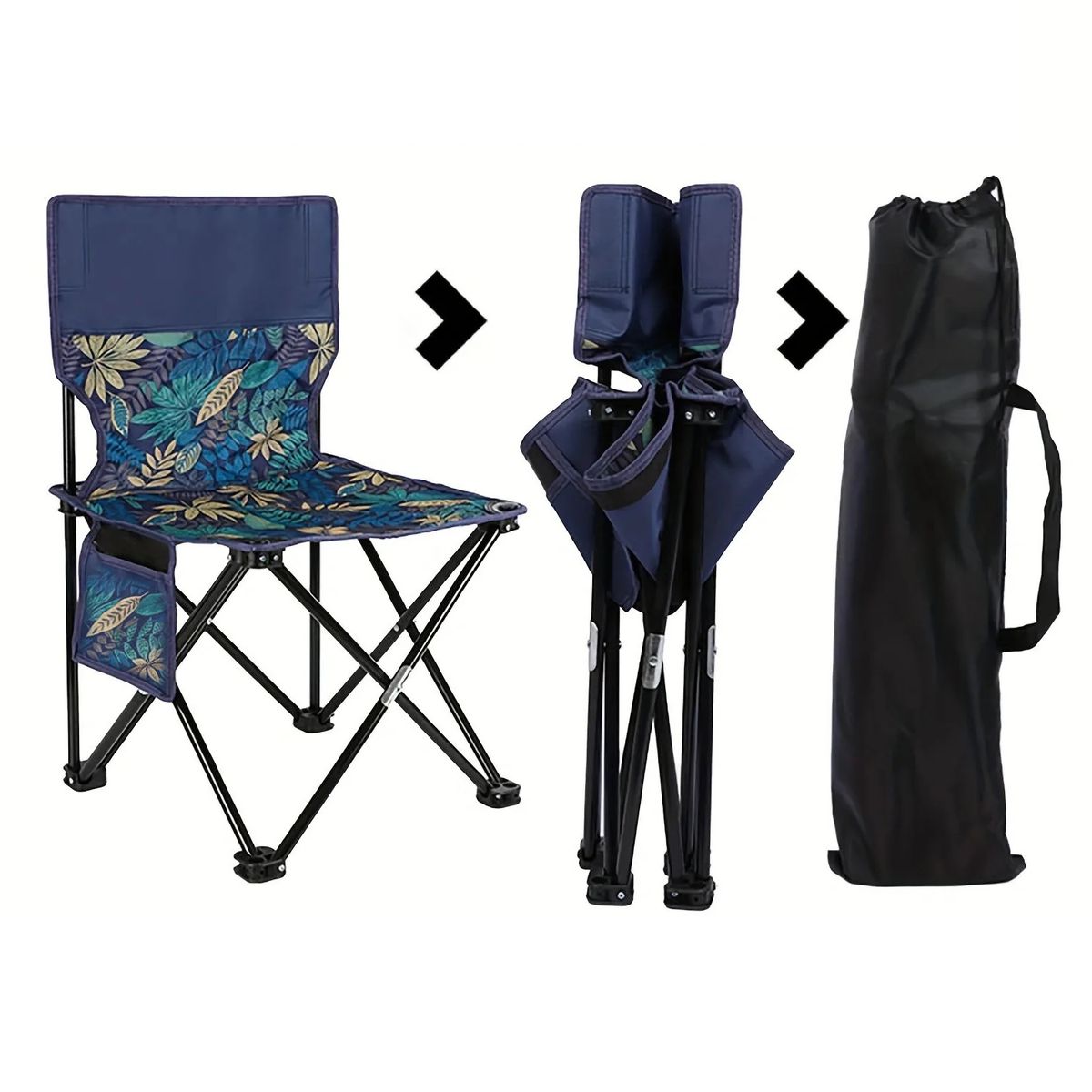 GENERICO - Silla Plegable De Camping Playa Piscina Terraza Azul