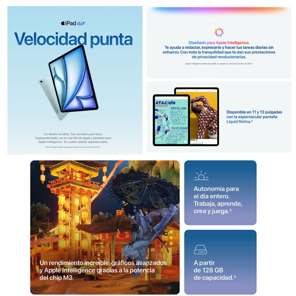 APPLE - Apple iPad Air 11″ 128GB Chip M3 Wi-Fi 6E 2025