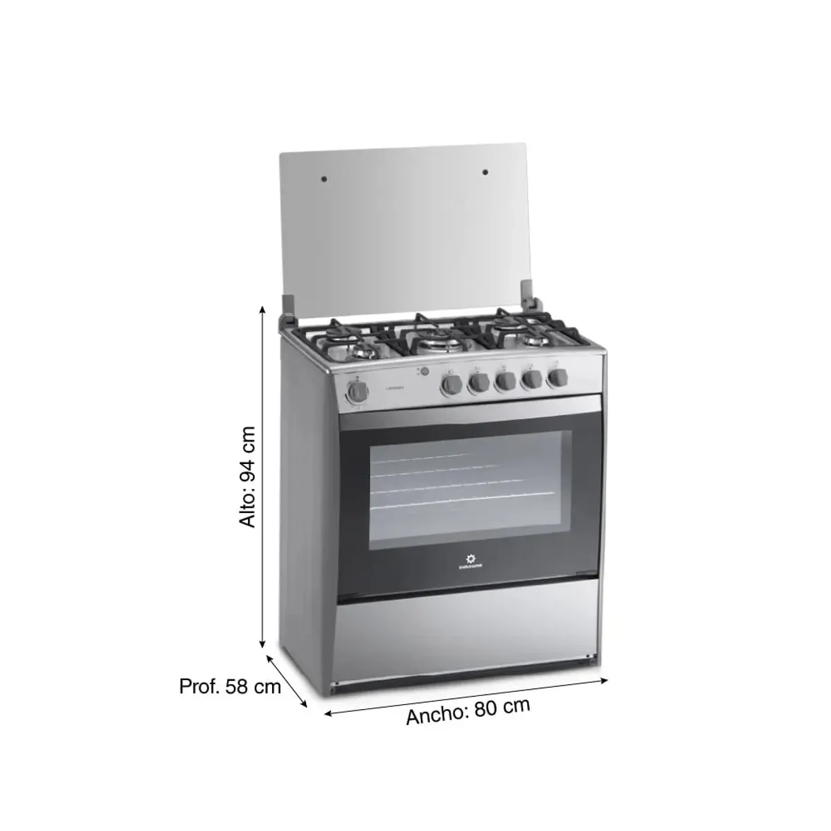 INDURAMA - Cocina Indurama Cantabria Qz 5 Hornillas Croma