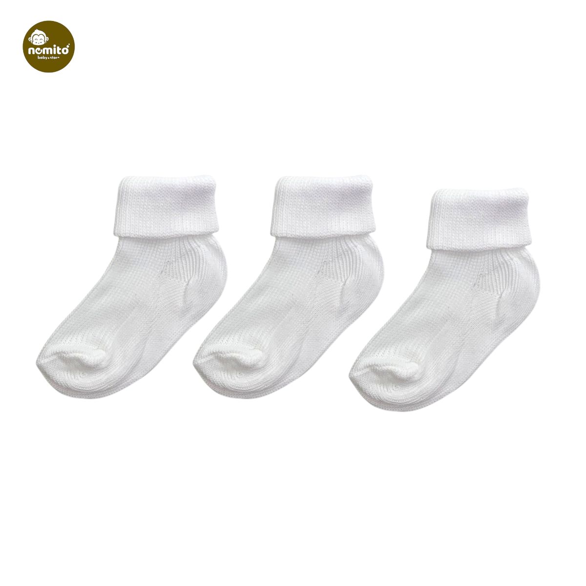 GENERICO - PACK X 3 MEDIAS BEBE NEMITO 100% ALGODON