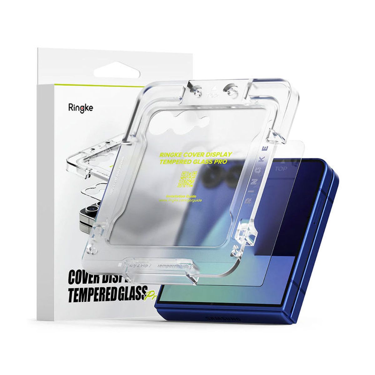 RINGKE - Mica Vidrio Galaxy Z Flip7 Flip 7 Ringke Importado Usa 2 UND