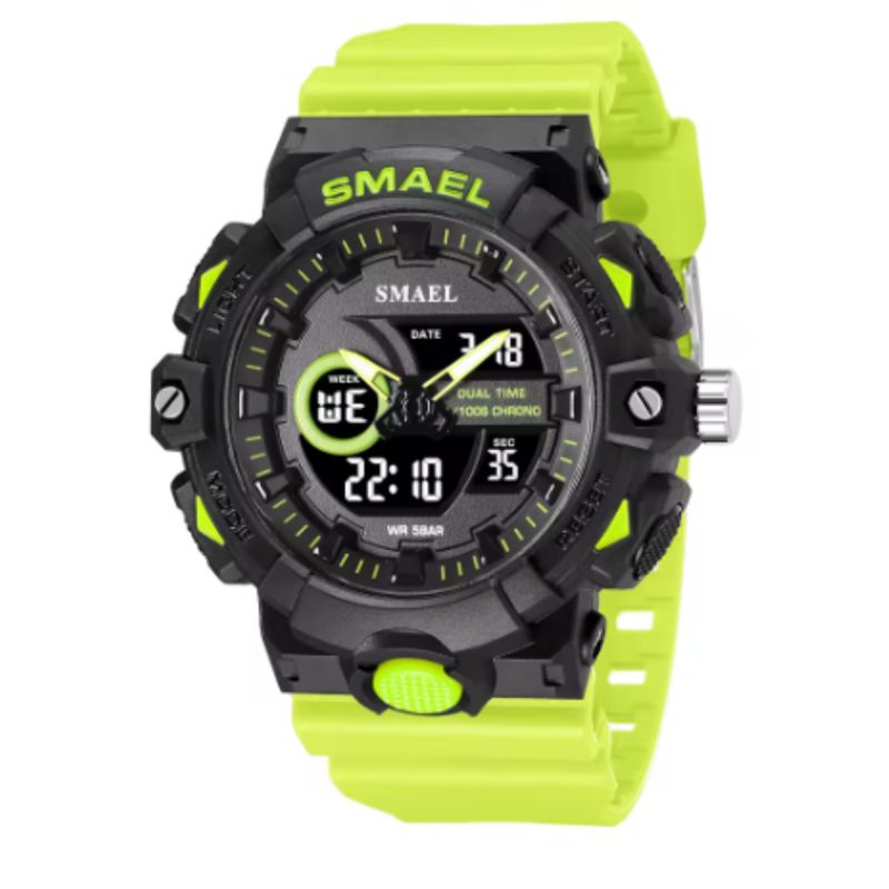 SMAEL - Reloj Deportivo Digital Analógico Smael resistente al agua 8081